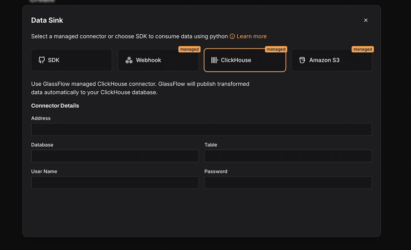 Integration screenshot