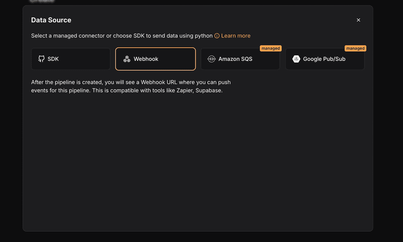 Integration screenshot